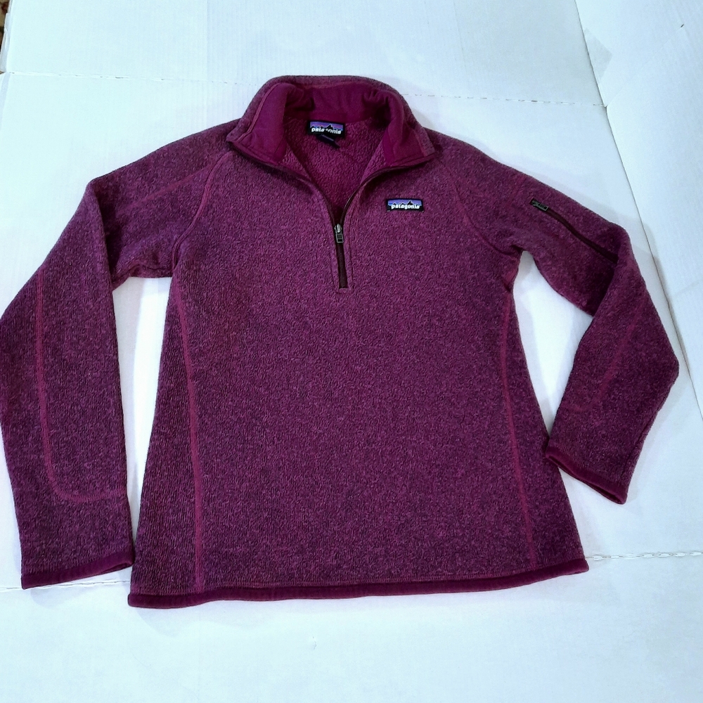 Patagonia 1/4 Zip Better Sweater Violet Red